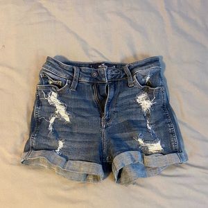 High Rise Hollister Jean Shorts